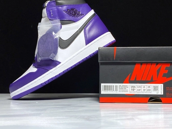 High 555088-500 OG Court Purple Air 1 Jordan 0805